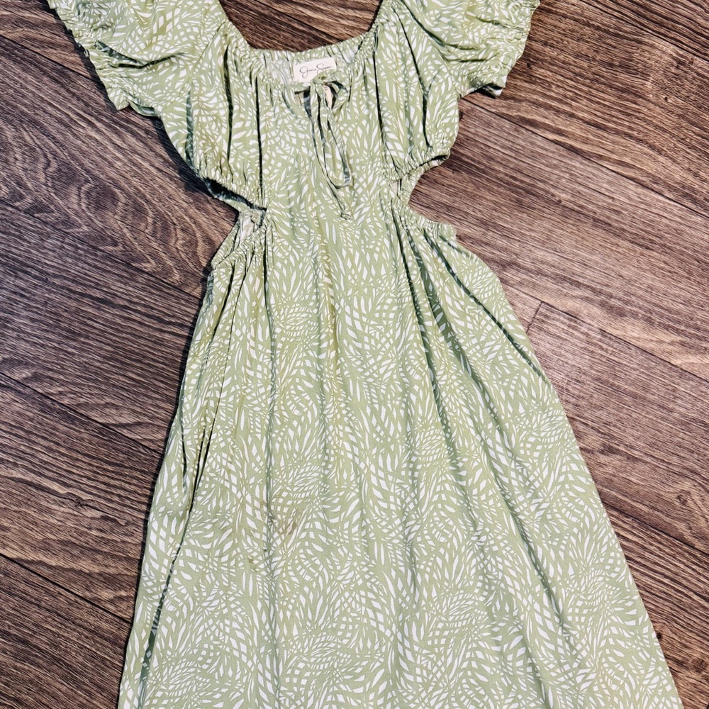 Green Patterned Dress
